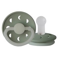 FRIGG Silicone Glow in the Dark Moon Pacifier Size 2 - Sage